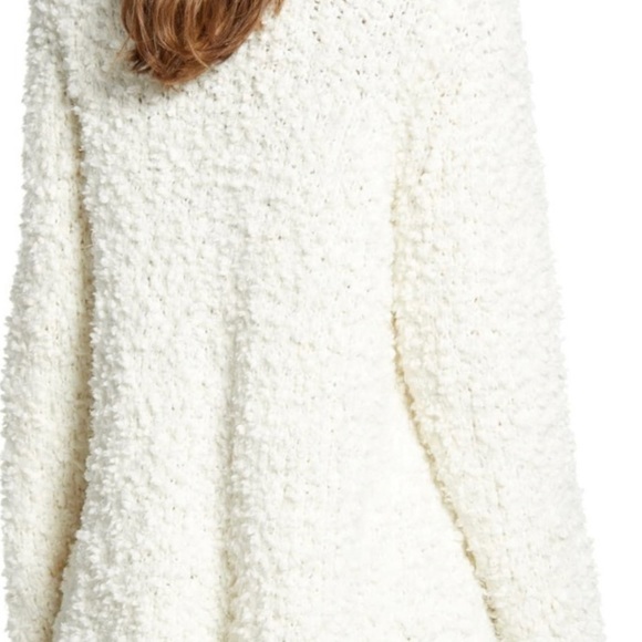 NWT 1. STATE SWEATER Furry Ivory Poodle M - Picture 2 of 11